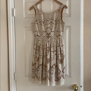 Under Skies offwhite A-line dress - size small